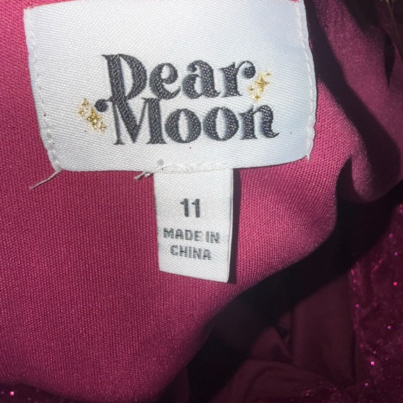 Women’s Pink Sparkly Semi Formal Dress Mini Strapless Tiered Size 11 - Picture 12 of 12